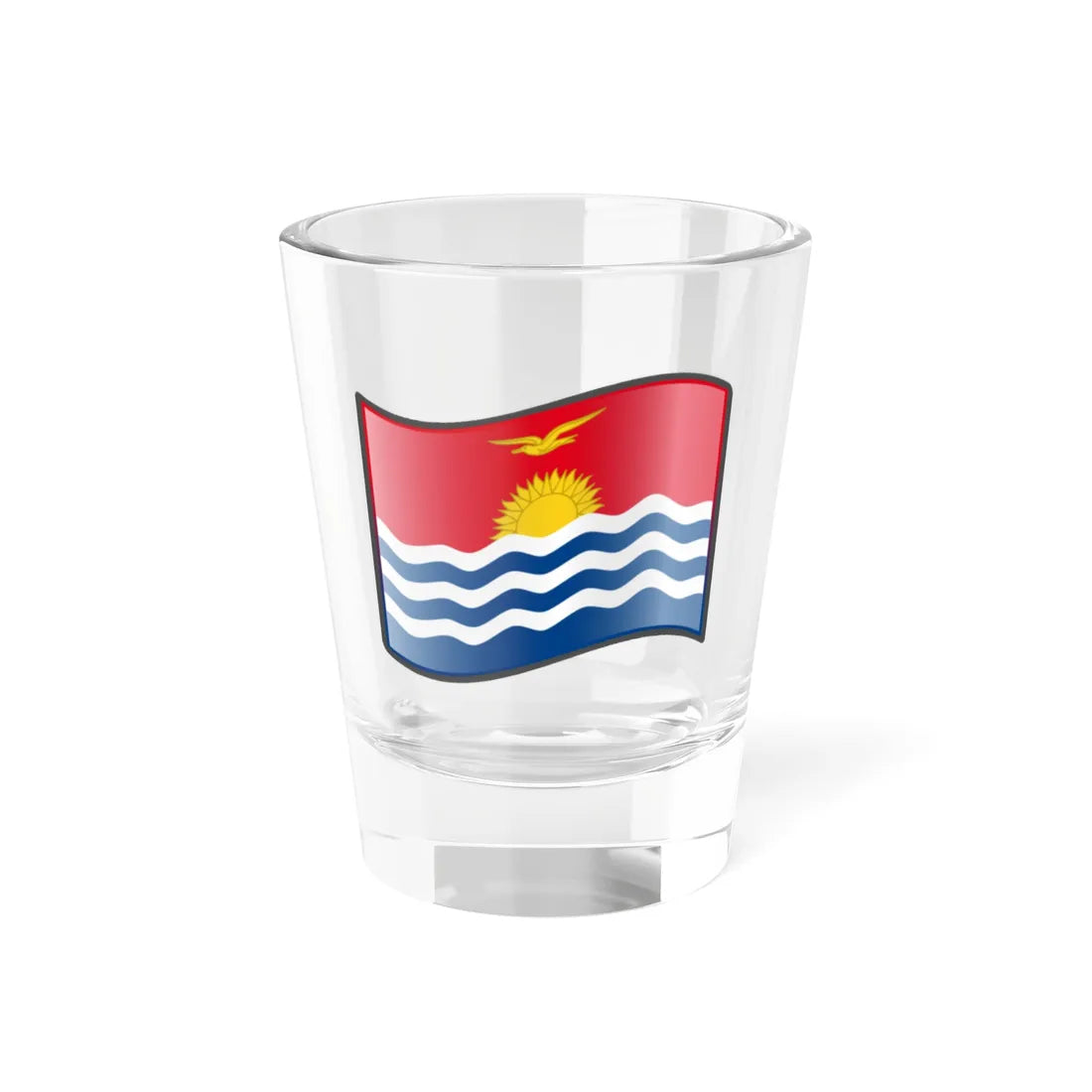 Nuvola Kiribati flag (Kiribati) Shot Glass 1.5oz 1.5oz - Go Mug Yourself