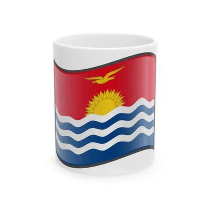 Nuvola Kiribati flag (Kiribati) White Coffee Mug 11oz - Go Mug Yourself