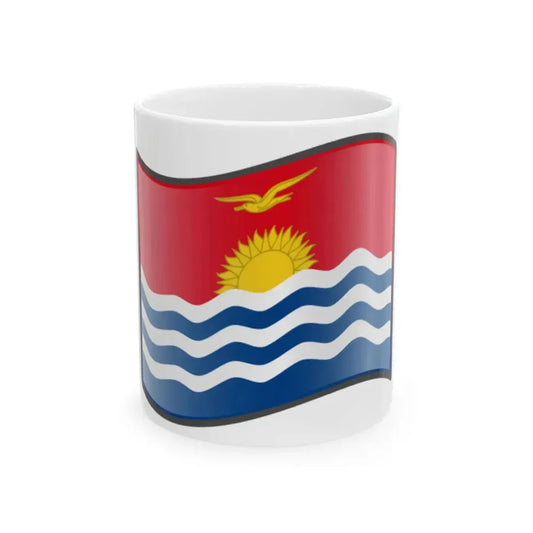 Nuvola Kiribati flag (Kiribati) White Coffee Mug 11oz - Go Mug Yourself
