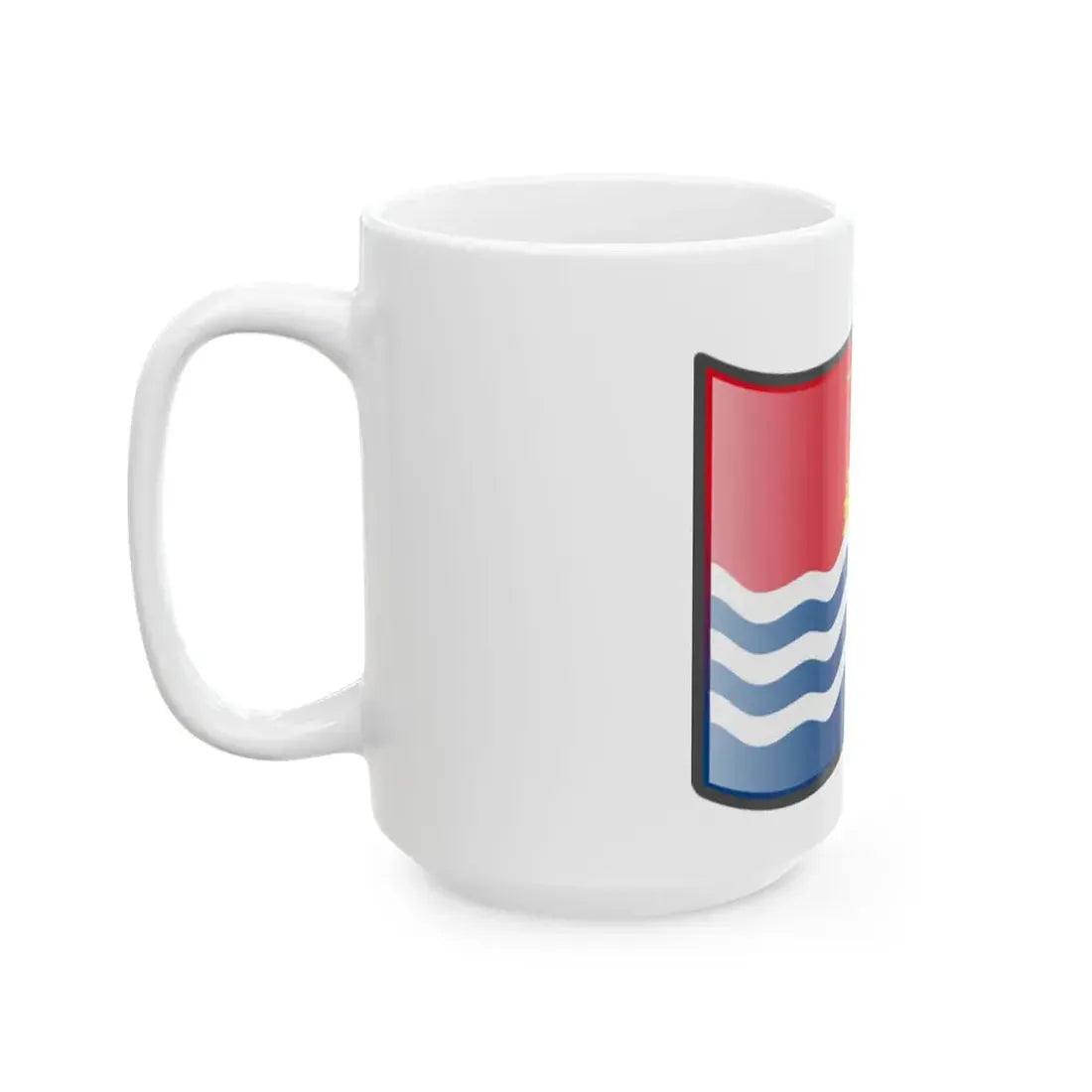 Nuvola Kiribati flag (Kiribati) White Coffee Mug - Go Mug Yourself
