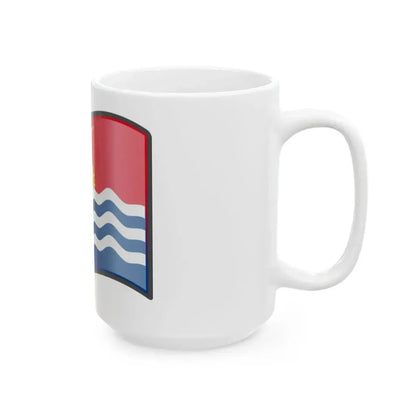 Nuvola Kiribati flag (Kiribati) White Coffee Mug - Go Mug Yourself