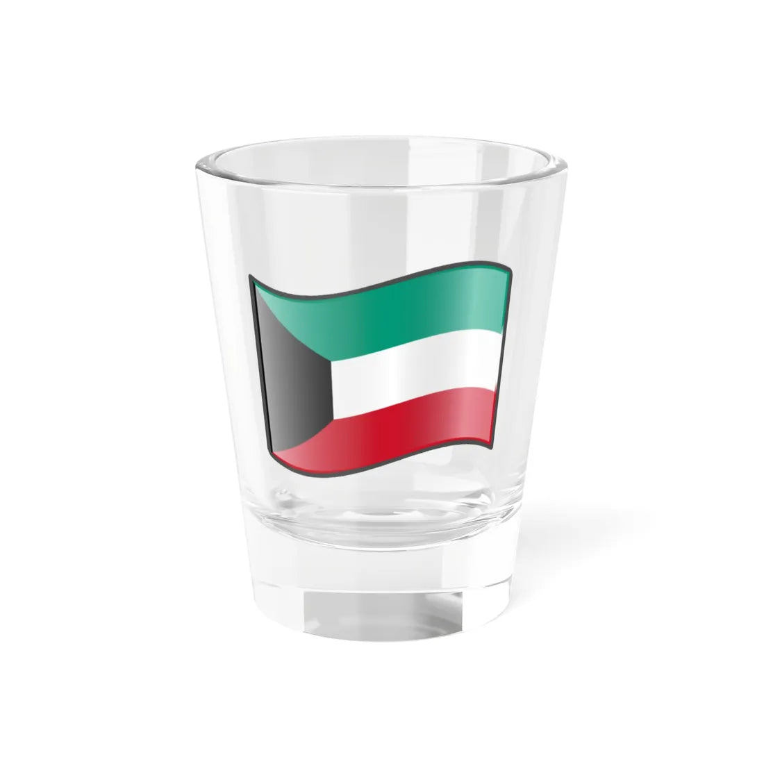 Nuvola Kuwaiti flag (Kuwait) Shot Glass 1.5oz 1.5oz - Go Mug Yourself