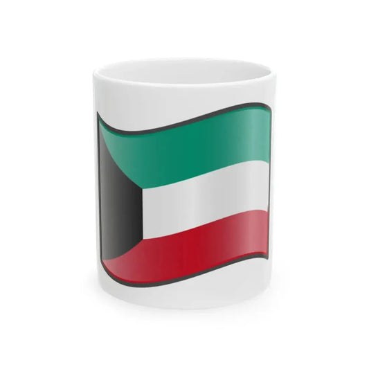 Nuvola Kuwaiti flag (Kuwait) White Coffee Mug 11oz - Go Mug Yourself