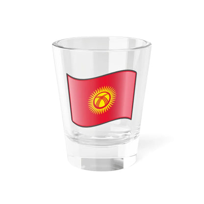 Nuvola Kyrgyz flag (Kyrgyzstan) Shot Glass 1.5oz 1.5oz - Go Mug Yourself