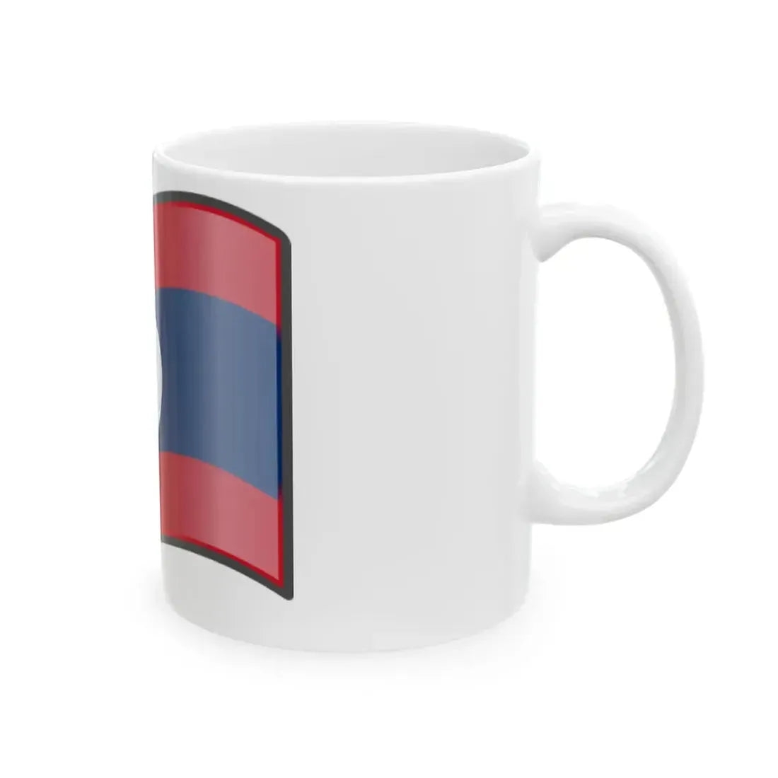 Nuvola Laotian flag (Laos) White Coffee Mug - Go Mug Yourself