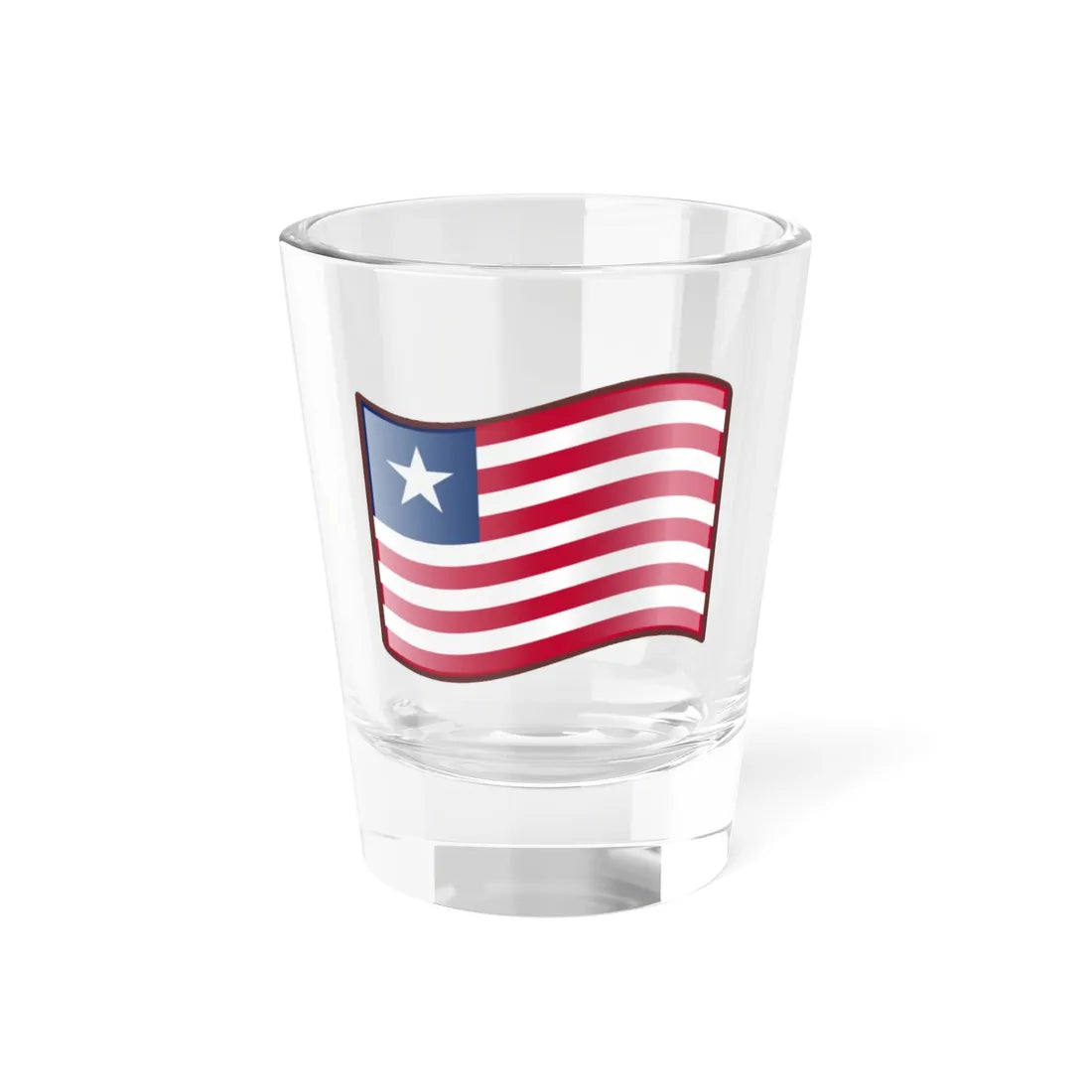 Nuvola Liberian flag (Liberia) Shot Glass 1.5oz 1.5oz - Go Mug Yourself
