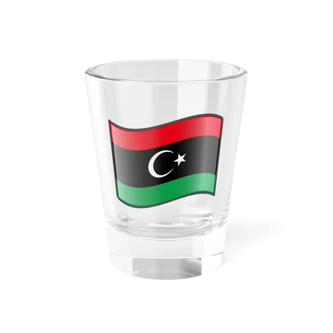Nuvola Libya flag (Libya) Shot Glass 1.5oz 1.5oz - Go Mug Yourself