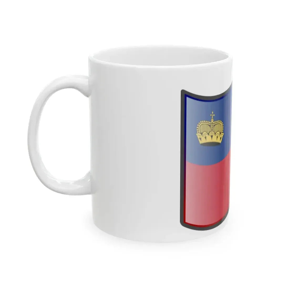 Nuvola Liechtensteiner flag (Liechtenstein) White Coffee Mug - Go Mug Yourself