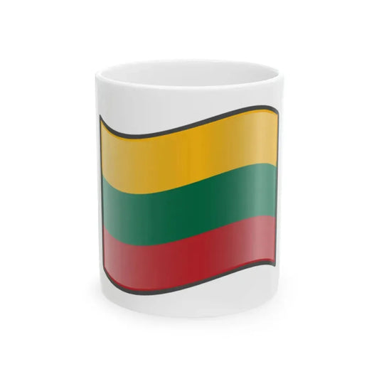 Nuvola Lithuanian flag (Lithuania) White Coffee Mug 11oz - Go Mug Yourself