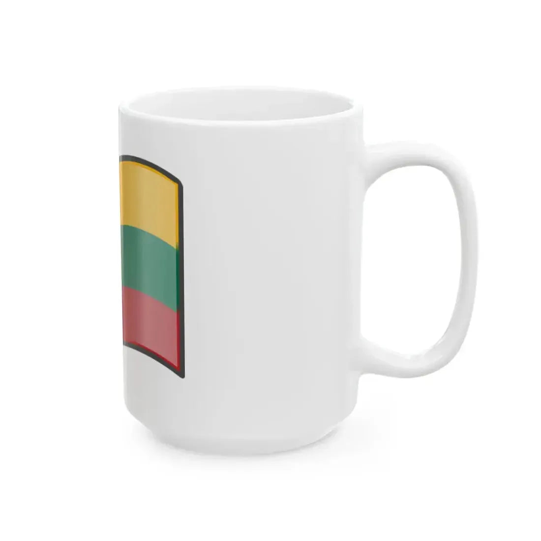 Nuvola Lithuanian flag (Lithuania) White Coffee Mug - Go Mug Yourself