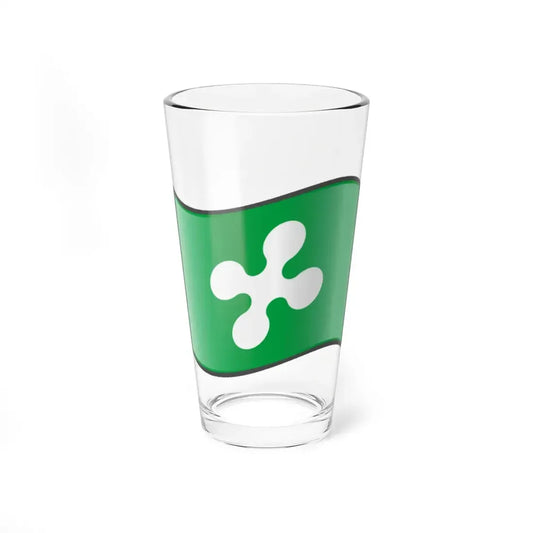 Nuvola Lombardy flag (Italy) Pint Glass 16oz 16oz - Go Mug Yourself