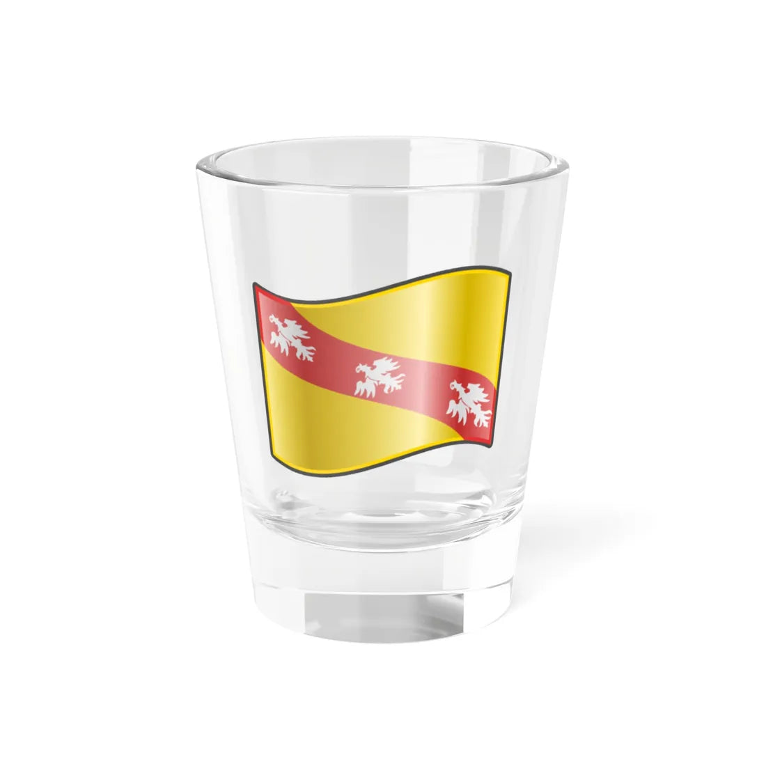 Nuvola Lorraine flag (France) Shot Glass 1.5oz 1.5oz - Go Mug Yourself