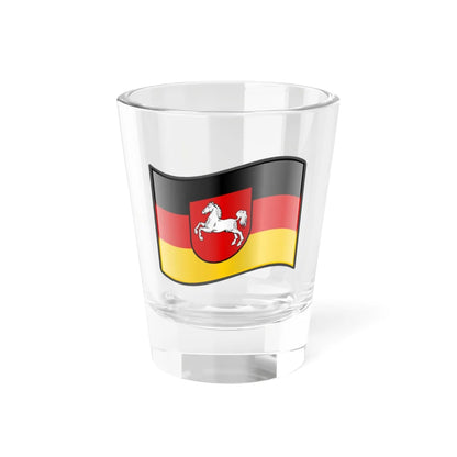 Nuvola Lower Saxony flag (Germany) Shot Glass 1.5oz 1.5oz - Go Mug Yourself