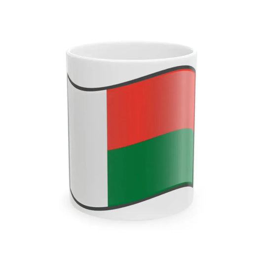 Nuvola Madagascar flag (Madagascar) White Coffee Mug 11oz - Go Mug Yourself