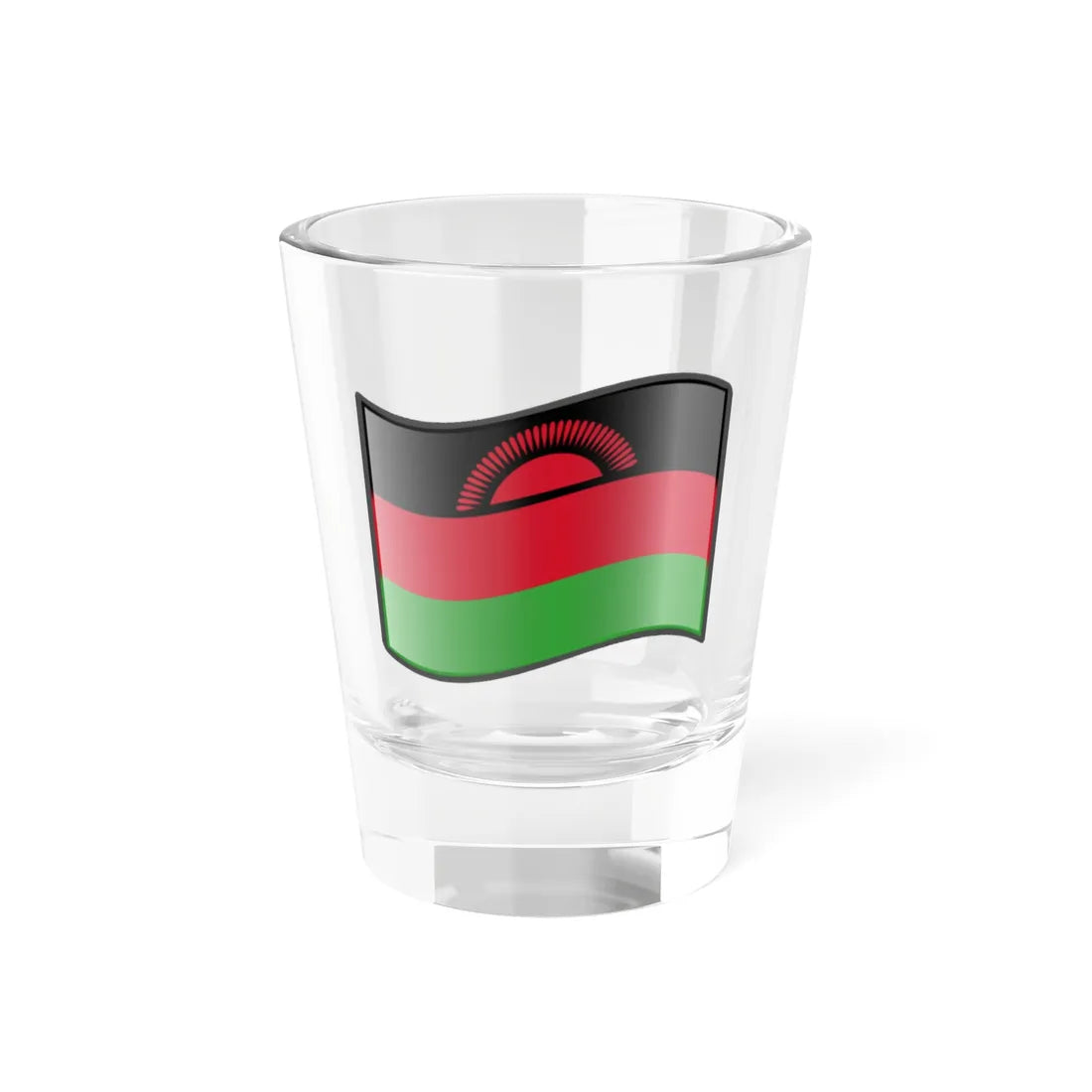 Nuvola Malawian flag (Malawi) Shot Glass 1.5oz 1.5oz - Go Mug Yourself
