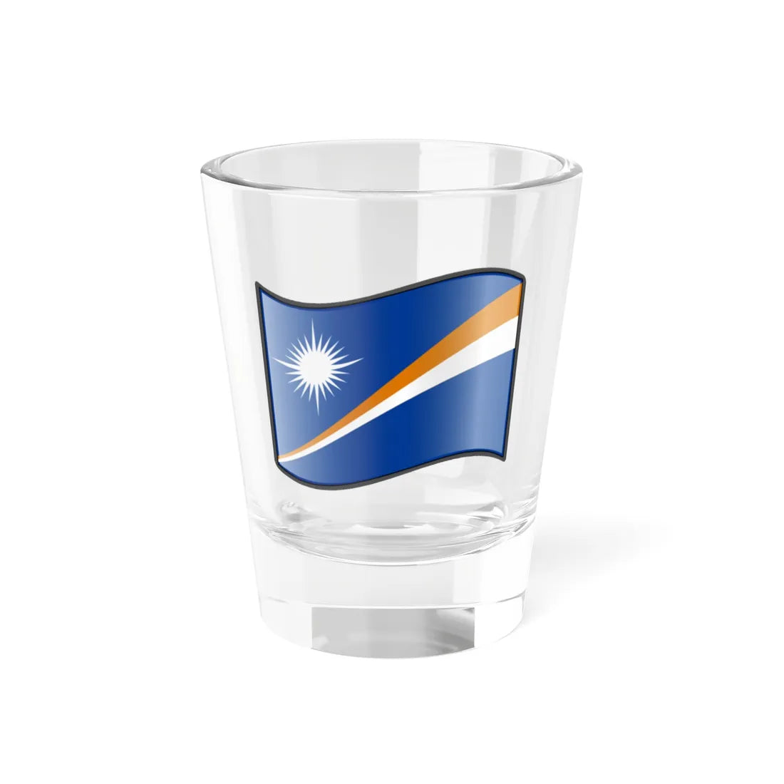 Nuvola Marshall Islands flag (Marshall Islands) Shot Glass 1.5oz 1.5oz - Go Mug Yourself