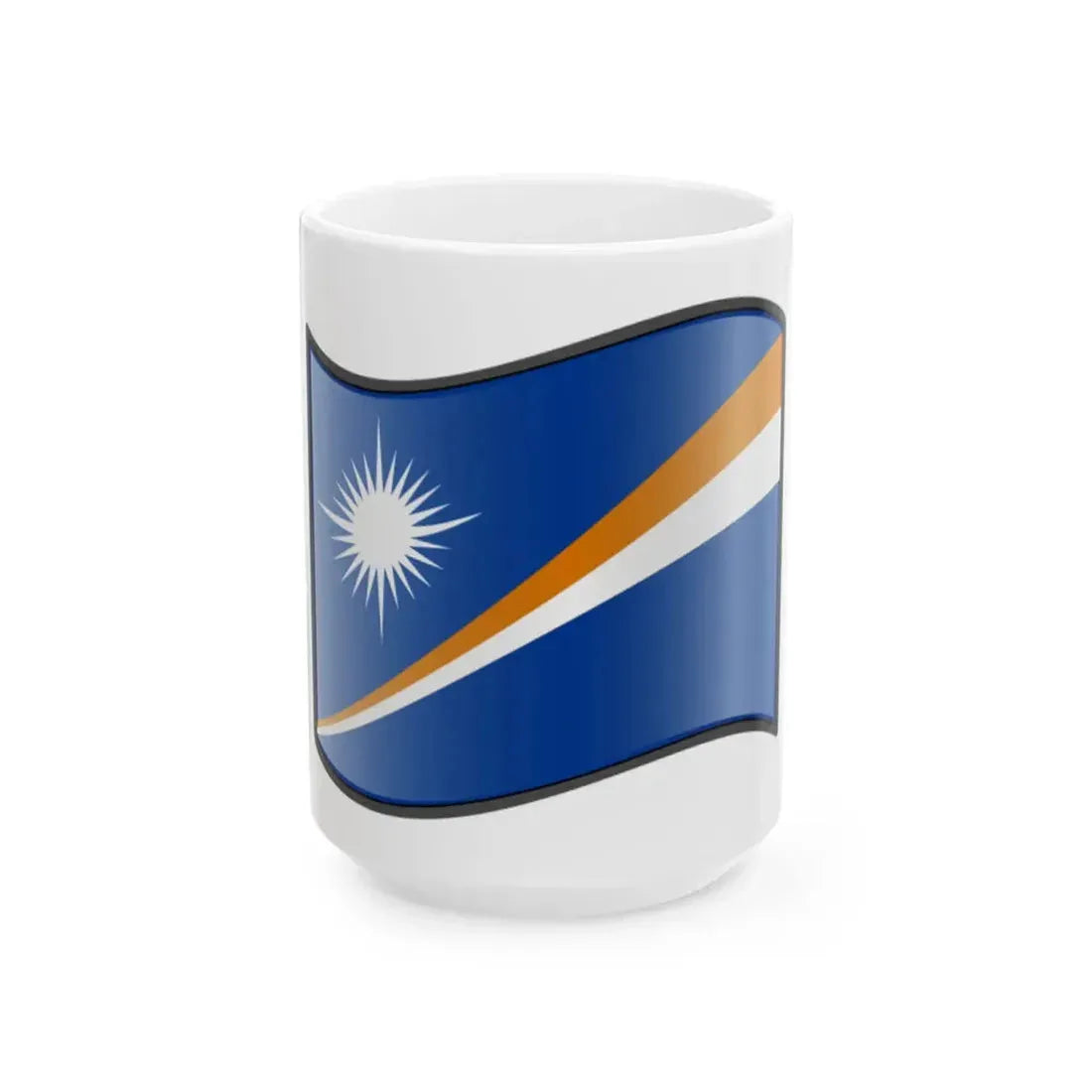 Nuvola Marshall Islands flag (Marshall Islands) White Coffee Mug 15oz - Go Mug Yourself