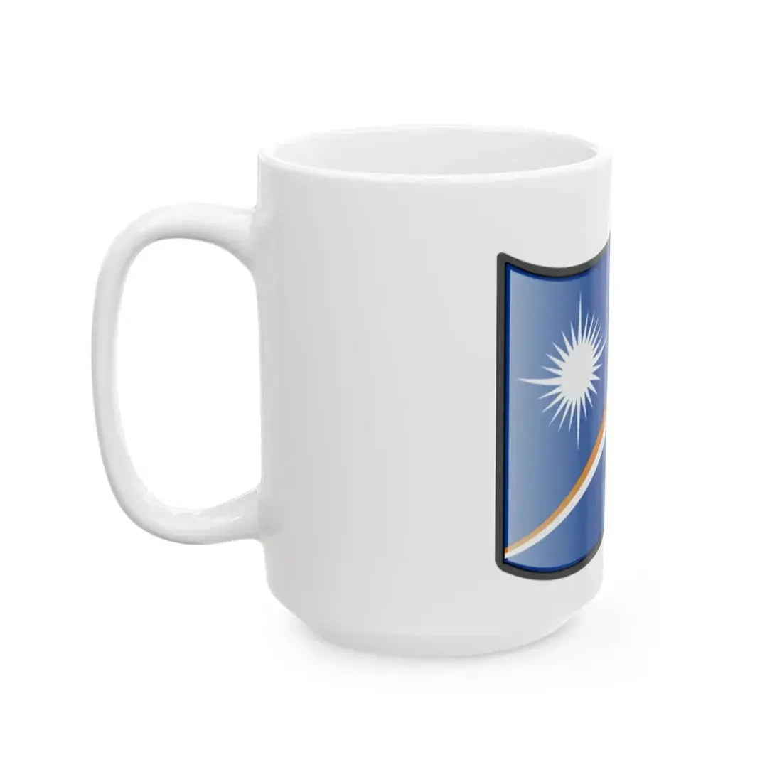 Nuvola Marshall Islands flag (Marshall Islands) White Coffee Mug - Go Mug Yourself