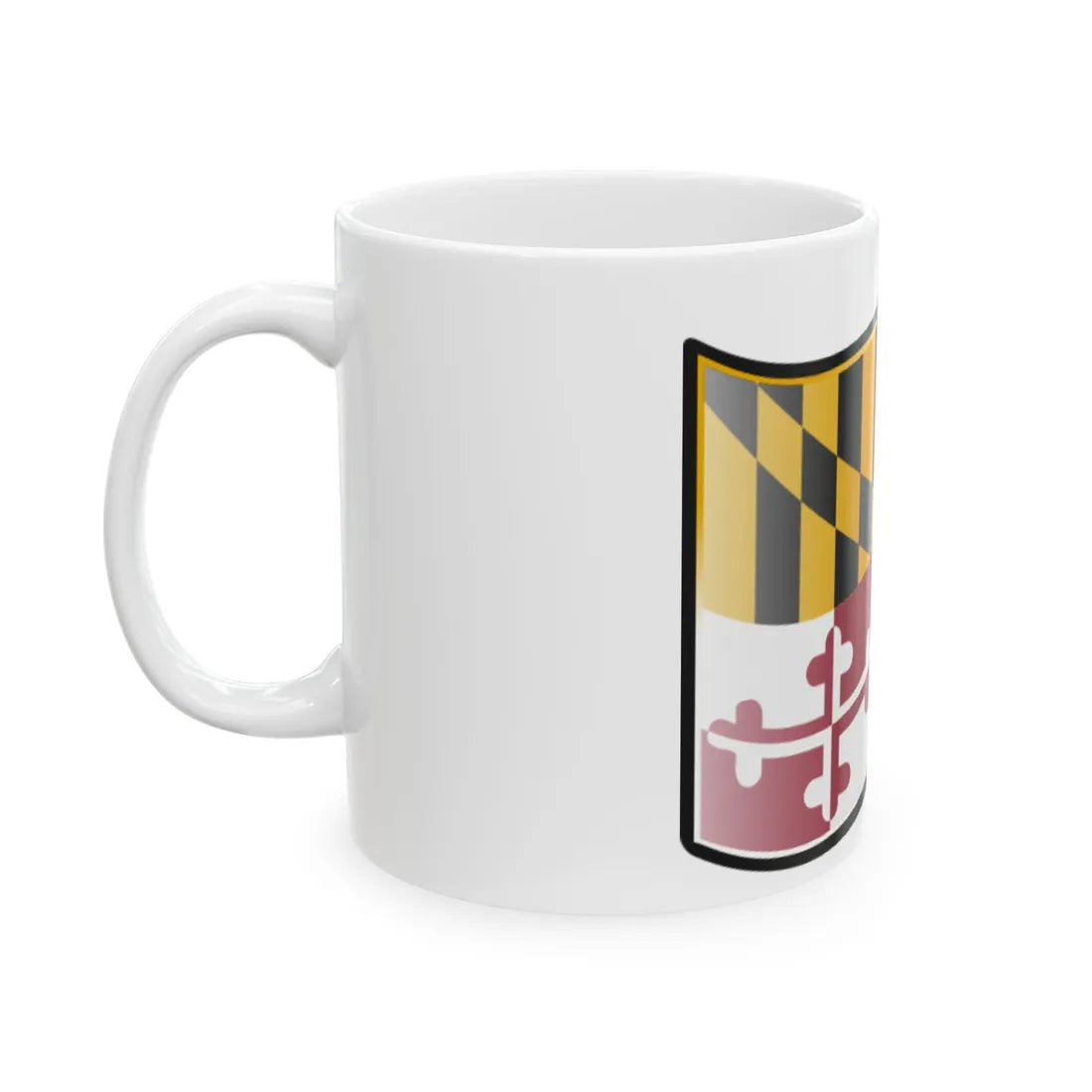 Nuvola Maryland flag (United States) White Coffee Mug - Go Mug Yourself