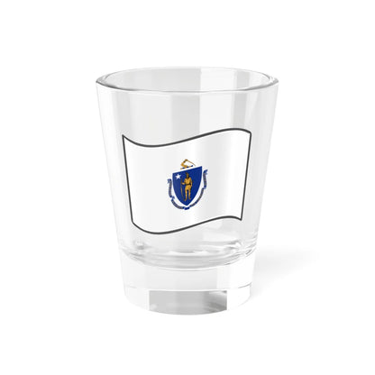 Nuvola Massachusetts flag (United States) Shot Glass 1.5oz 1.5oz - Go Mug Yourself