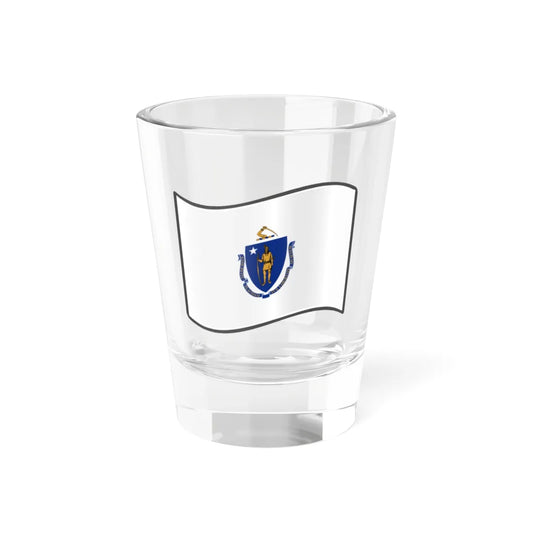 Nuvola Massachusetts flag (United States) Shot Glass 1.5oz 1.5oz - Go Mug Yourself