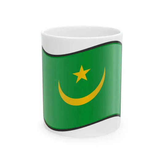 Nuvola Mauritanian flag 1959 (Mauritania) White Coffee Mug 11oz - Go Mug Yourself