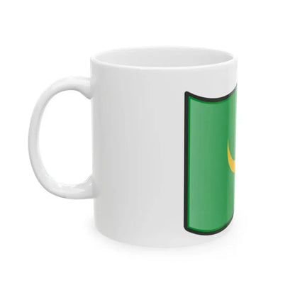 Nuvola Mauritanian flag 1959 (Mauritania) White Coffee Mug - Go Mug Yourself