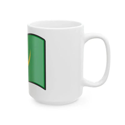 Nuvola Mauritanian flag 1959 (Mauritania) White Coffee Mug - Go Mug Yourself