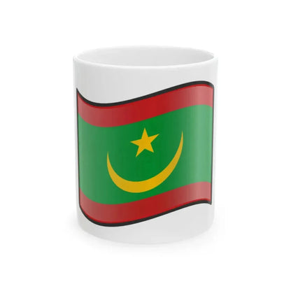 Nuvola Mauritanian flag (Mauritania) White Coffee Mug 11oz - Go Mug Yourself