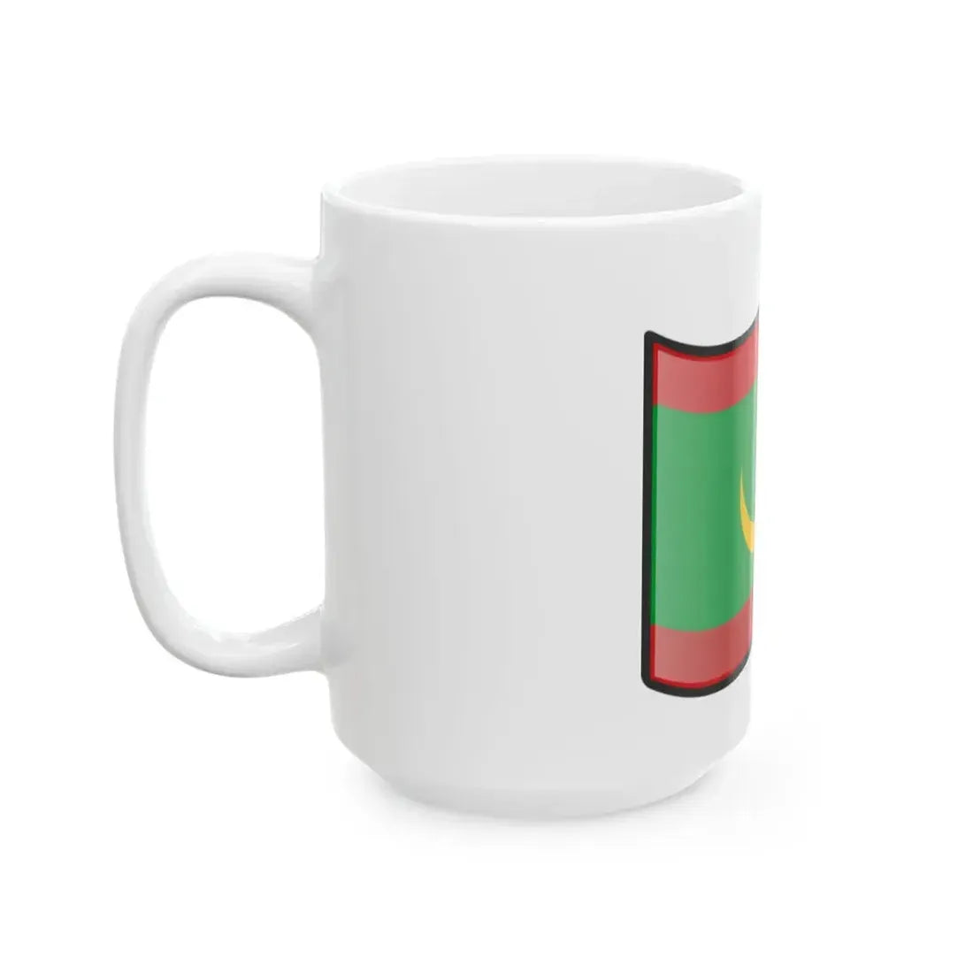 Nuvola Mauritanian flag (Mauritania) White Coffee Mug - Go Mug Yourself