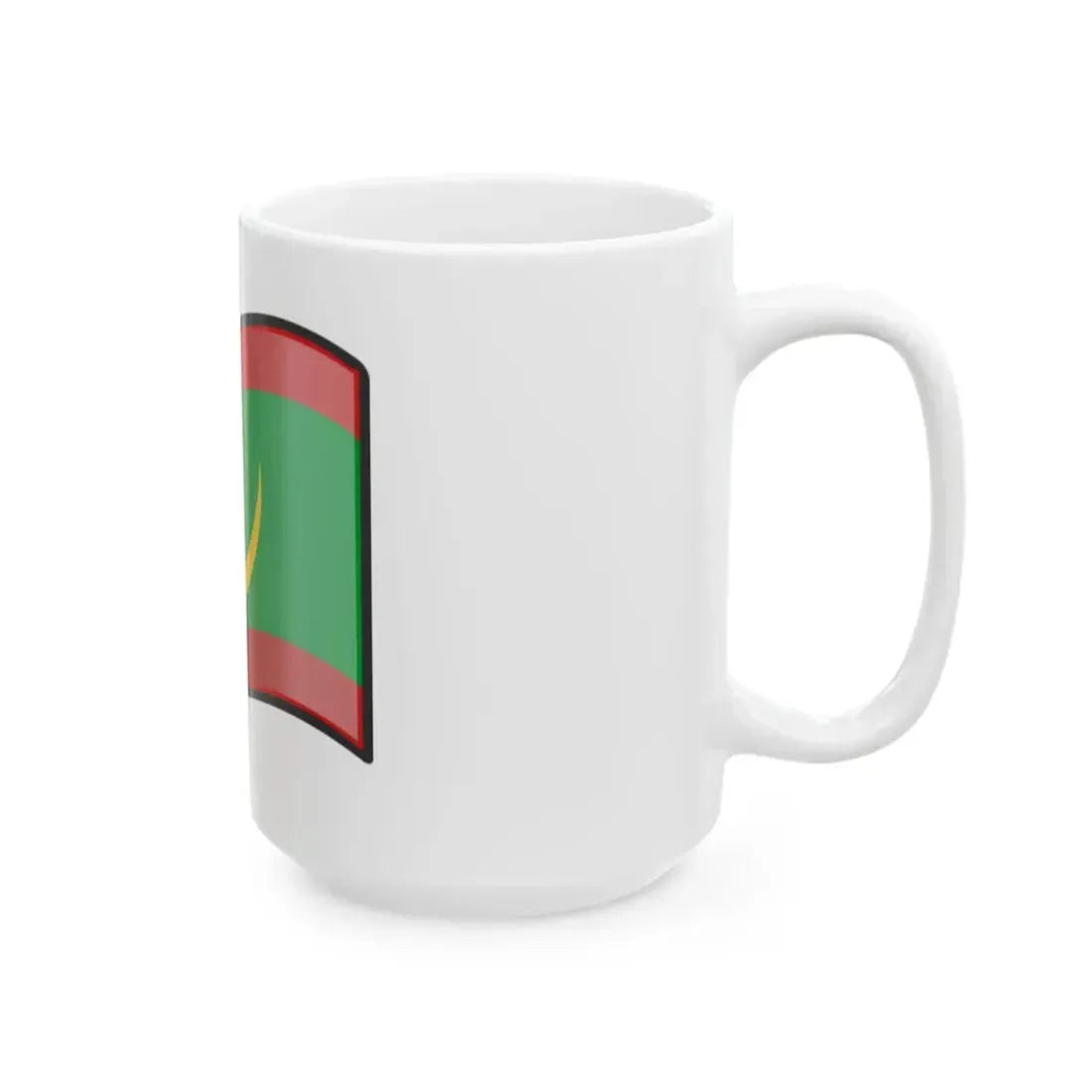 Nuvola Mauritanian flag (Mauritania) White Coffee Mug - Go Mug Yourself