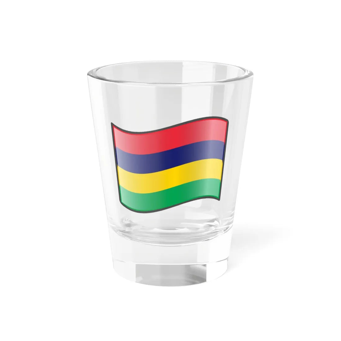 Nuvola Mauritian flag (Mauritius) Shot Glass 1.5oz 1.5oz - Go Mug Yourself