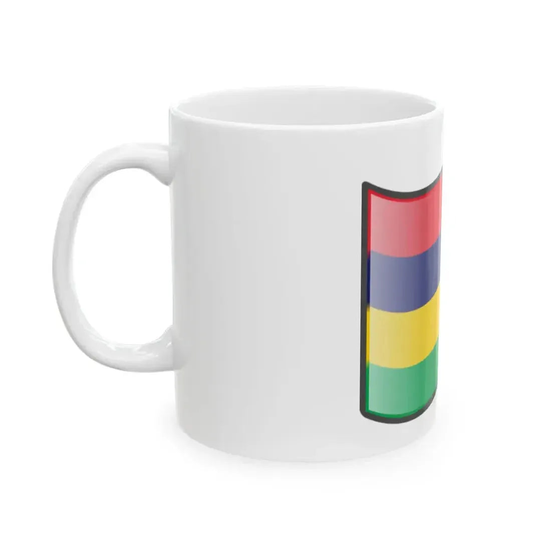 Nuvola Mauritian flag (Mauritius) White Coffee Mug - Go Mug Yourself