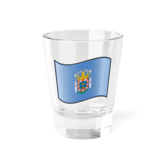 Nuvola Melilla flag (Spain) Shot Glass 1.5oz 1.5oz - Go Mug Yourself