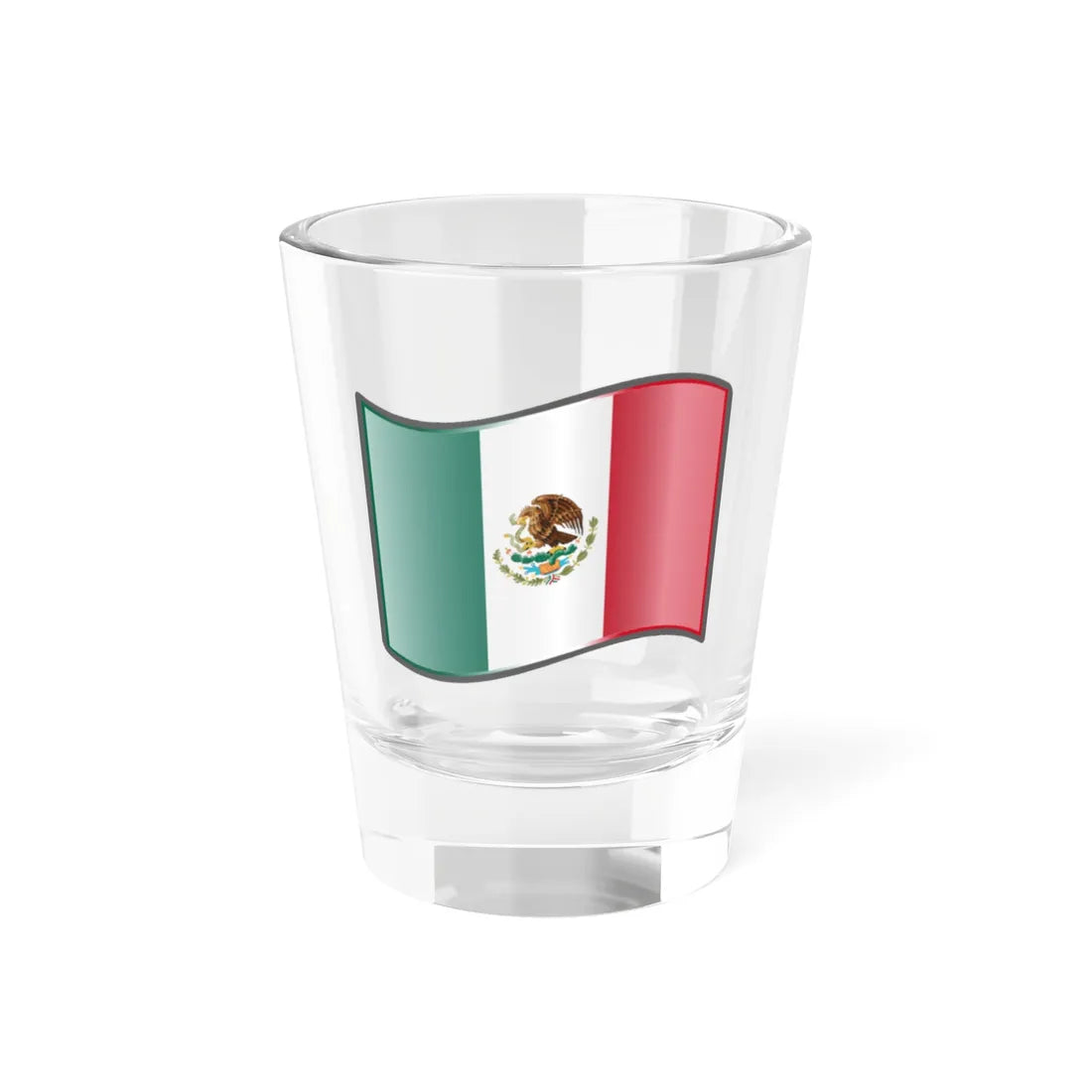 Nuvola Mexico flag (Mexico) Shot Glass 1.5oz 1.5oz - Go Mug Yourself