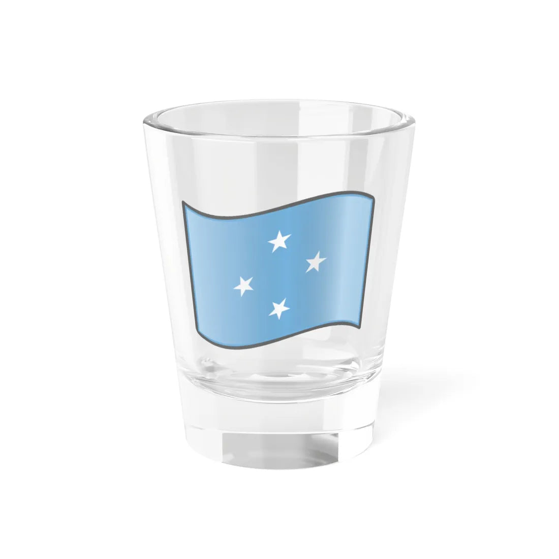 Nuvola Micronesian flag (Micronesia) Shot Glass 1.5oz 1.5oz - Go Mug Yourself