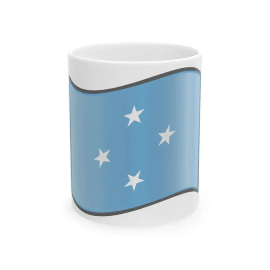 Nuvola Micronesian flag (Micronesia) White Coffee Mug 11oz - Go Mug Yourself