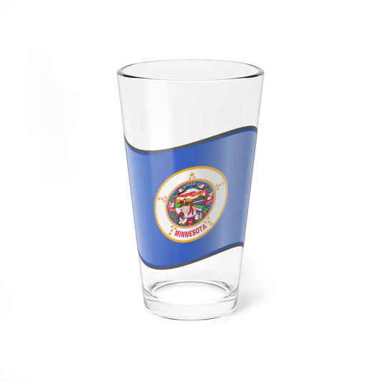 Nuvola Minnesota flag (United States) Pint Glass 16oz 16oz - Go Mug Yourself