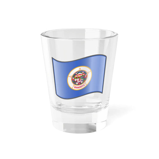 Nuvola Minnesota flag (United States) Shot Glass 1.5oz 1.5oz - Go Mug Yourself