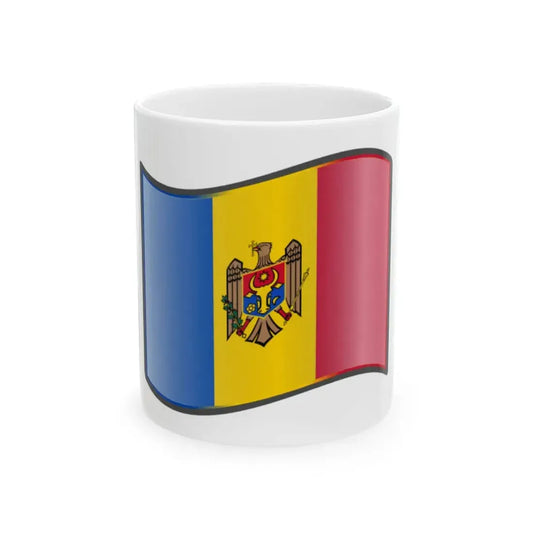 Nuvola Moldovan flag (Moldova) White Coffee Mug 11oz - Go Mug Yourself