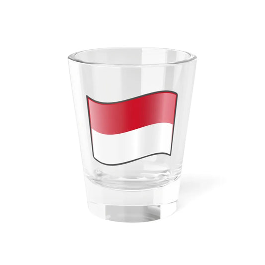 Nuvola Monegasque flag (Monaco) Shot Glass 1.5oz 1.5oz - Go Mug Yourself