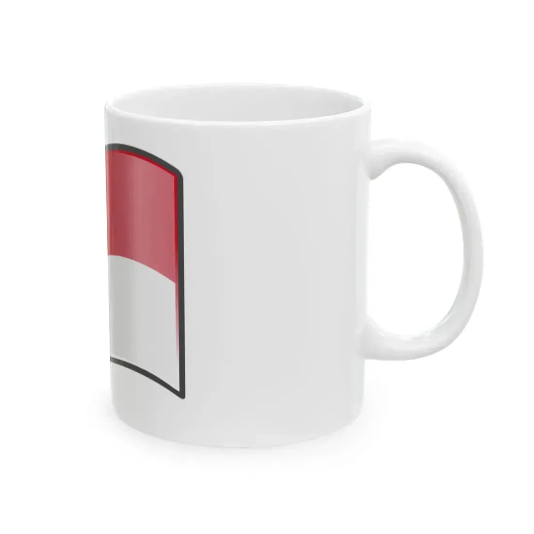 Nuvola Monegasque flag (Monaco) White Coffee Mug - Go Mug Yourself