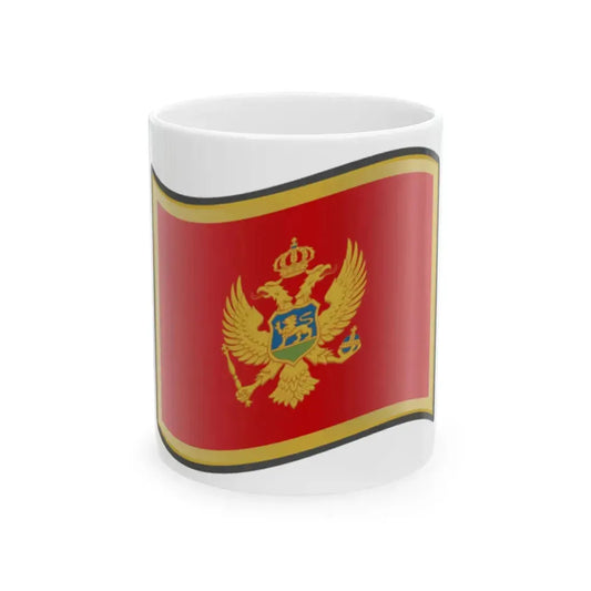 Nuvola Montenegrin flag (Montenegro) White Coffee Mug 11oz - Go Mug Yourself