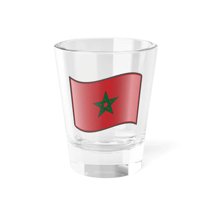 Nuvola Moroccan flag (Morocco) Shot Glass 1.5oz 1.5oz - Go Mug Yourself