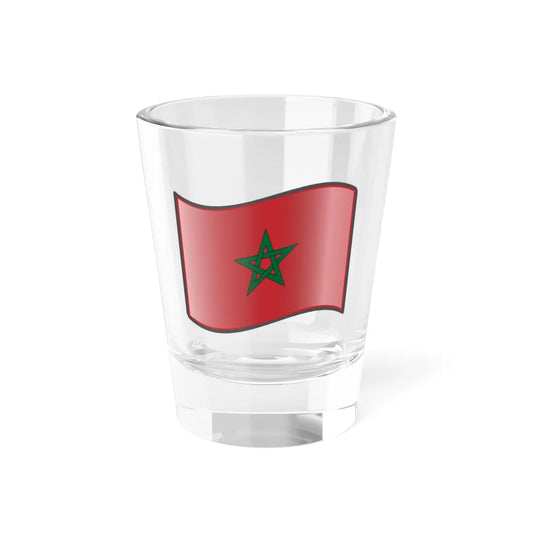 Nuvola Moroccan flag (Morocco) Shot Glass 1.5oz 1.5oz - Go Mug Yourself
