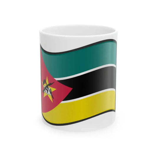 Nuvola Mozambican flag (Mozambique) White Coffee Mug 11oz - Go Mug Yourself