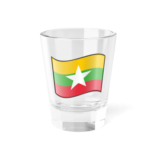 Nuvola Myanmar flag (Myanmar) Shot Glass 1.5oz 1.5oz - Go Mug Yourself