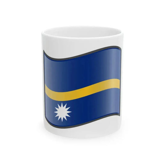 Nuvola Nauru flag (Nauru) White Coffee Mug 11oz - Go Mug Yourself