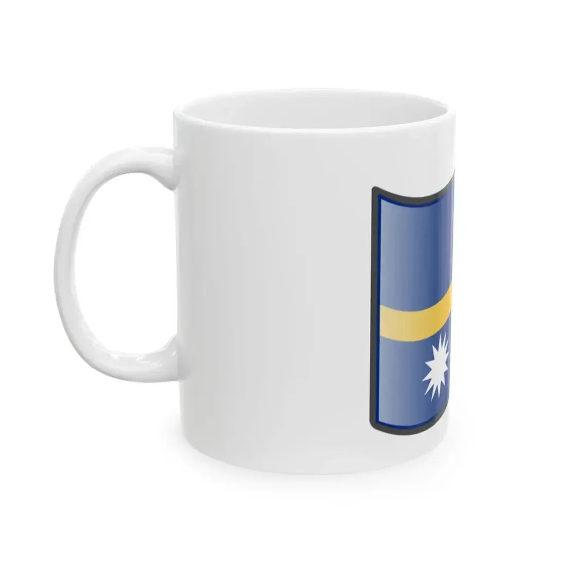 Nuvola Nauru flag (Nauru) White Coffee Mug - Go Mug Yourself