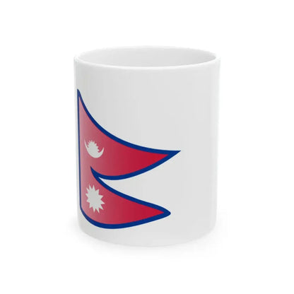 Nuvola Nepal flag (Nepal) White Coffee Mug 11oz - Go Mug Yourself